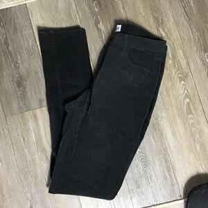 Old Navy rockstar skinny stretch cords corduroy pants charcoal grey size 8 tall